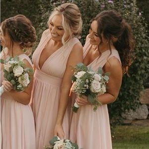 Blush color gown from Lulus. Worn once,  dry cleaned!